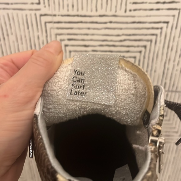 Sparkly P448 mixed material high tops! - Picture 8 of 9